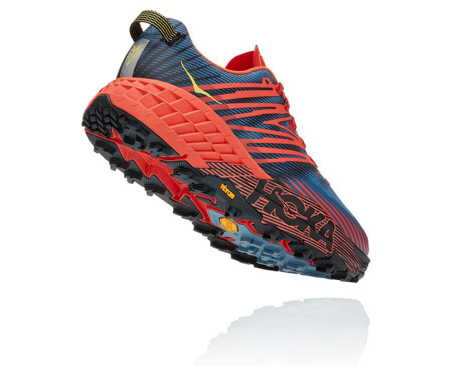 Hoka One One Trailove Tenisky Panske Červené - Speedgoat 4 - 18234-VDZY